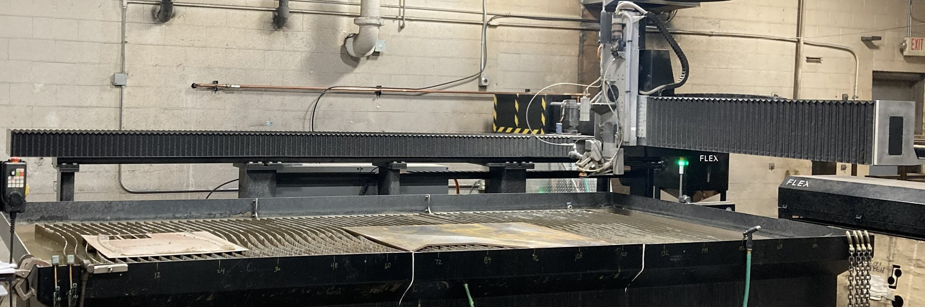 Baykal AHPS 43440 440-ton press brake was installed in our fabrication shop expanding our ability to bend various material thickness and parts with larger leg lengths due to increased clearance